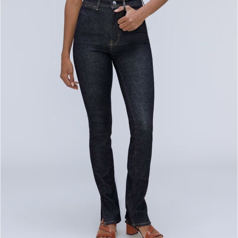 Everlane Clean Front Way High Skinny Jeans With Split Hem. **Custom Tailored**